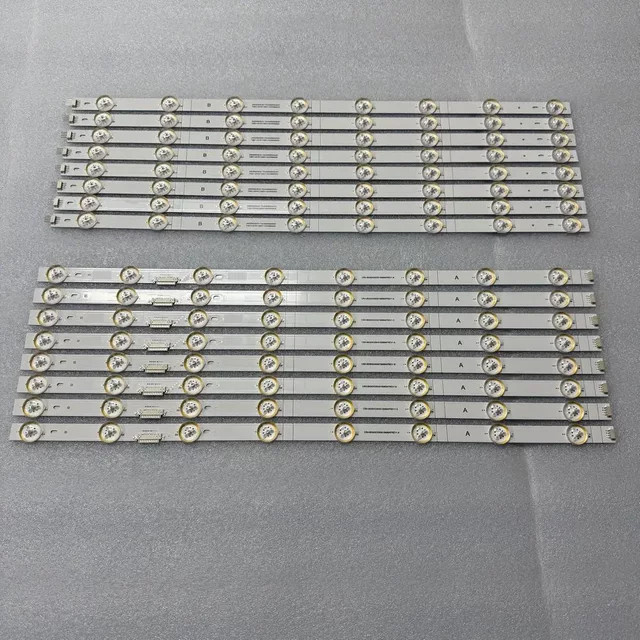 8er Set LED-Hintergrundbeleuchtungsstreifen in Weiß für Hisense TV 50OH8G SVH500A05 JHD500X3V51-TA TAB1 - Bild 1