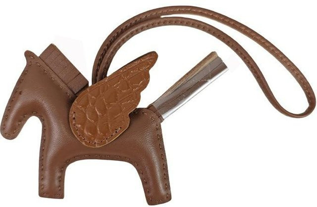 Leder Pegasus Anhänger, Brown, Unisex - Bild 1