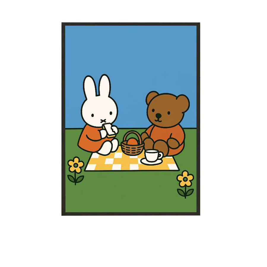 Wasserfestes Miffy Wandposter mit Klebefunktion, Mehrfarbig, B: 21,0 cm, H: 30,0 cm - Bild 3