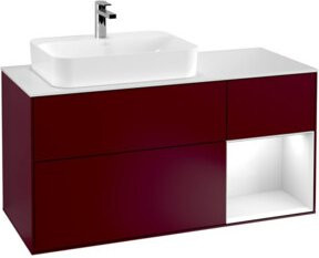 V&B Waschtischunterschrank Finion in Weiß lackiert, Breite: 120 cm, Tiefe: 50,1 cm, Höhe: 50,1 cm - Bild 1