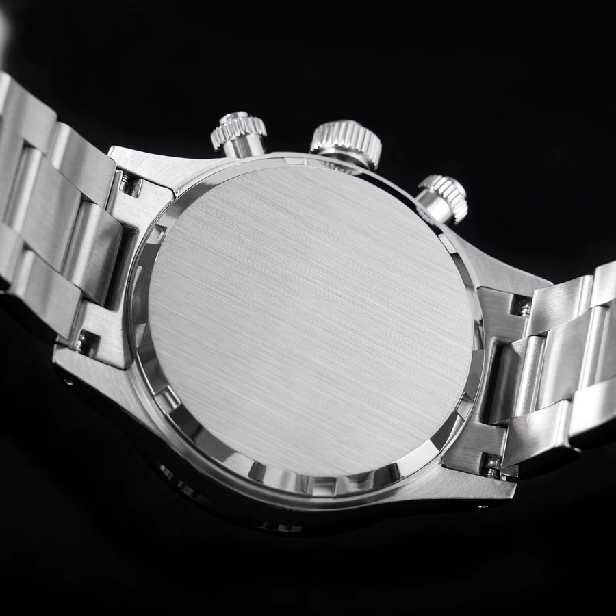 Watchdives Chronograph, Edelstahl, Grün, Saphirglas, 38,5 mm, Unisex - Bild 3