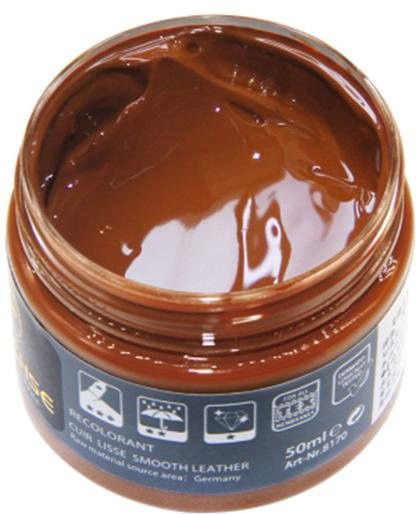 CAR SHOW Leder-Reparaturpaste in Braun, 50 ml wasserfeste Lackreparaturpaste zur Lederpflege und Aufarbeitung - Bild 1
