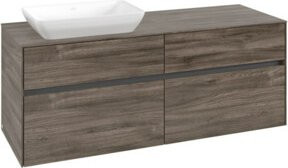 V&B Waschtischunterschrank Collaro in Stone Oak mit Waschbecken links, B/T/H: 140 x 54,8 x 50 cm - Bild 1