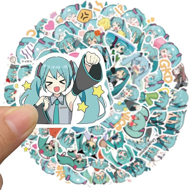 Bandai Hatsune Miku Aufkleber-Set, 325-teiliges Set, Bunt / Mehrfarbig - Bild 1