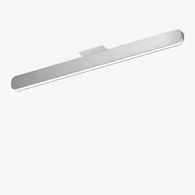 Occhio Mito Alto 70 Up Wide LED Deckenleuchte in Silber Matt und Weiß Matt - Bild 1