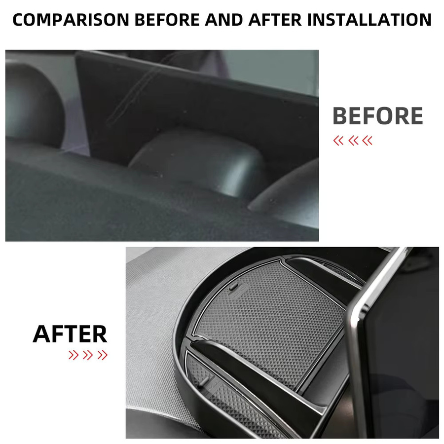 BYD Dolphin Dashboard Organizer Aufbewahrungsbox für Navigationsbildschirm Schwarz 2022-2025 - Bild 2