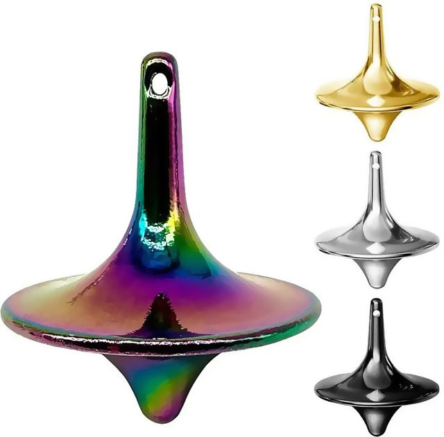YuHaoHui Totem Metall Gyro, Silbrig, Hand Kreisel, Fingerspitzen Zyklon Gyroskop, Anti Stress Spielzeug - Bild 1