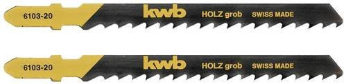 Kwb 610320 Stichsägeblätter für Holzbearbeitung aus HCS mit speziellem Einstichzahn, 2 Stück, grob - Bild 1