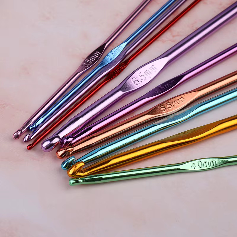 Bunte Häkelnadel aus Aluminiumoxid für DIY-Strickprojekte in Mehrfarbig - Bild 2