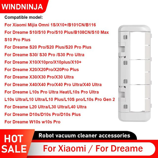 Dreame Hauptbürstenabdeckung in Weiß für X40, X30 Pro Ultra, S30 Pro Ultra, X30 Ultra, S10 Pro, L10s Ultra und L10s Pro Gen 2 sowie Xiaomi X10+ und B101CN Staubsauger - Bild 1