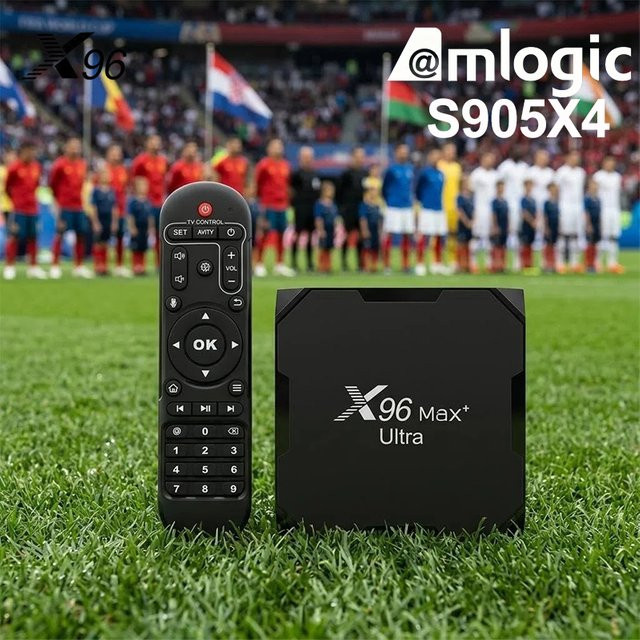 X96Max Plus Ultra Android 11 TV Box mit Amlogic S905X4 Prozessor, 8K Unterstützung, WLAN und Bluetooth, Farbe: Schwarz - Bild 1