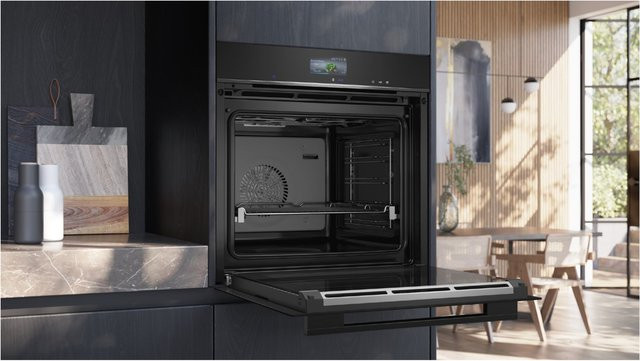 Siemens iQ700 Einbau-Dampfbackofen HS736GDB1 in Schwarz - Bild 1