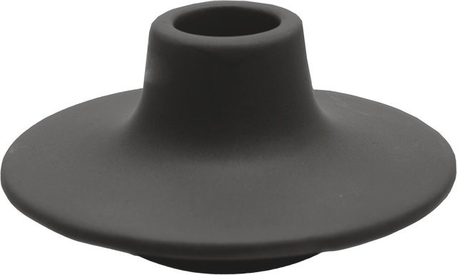 Rico Design Keramikkerzenhalter für Stabkerzen und Spiralkerzen, Schwarz, B/T/H: 9 x 9 x 4,8 cm - Bild 1