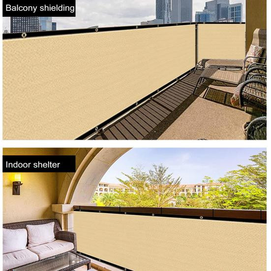 WOW My Garden Schattennetz aus hochdichtem Polyethylen als Sichtschutz und Sonnenschutz für Garten, Terrasse oder Balkon, opak, 3m - Bild 4