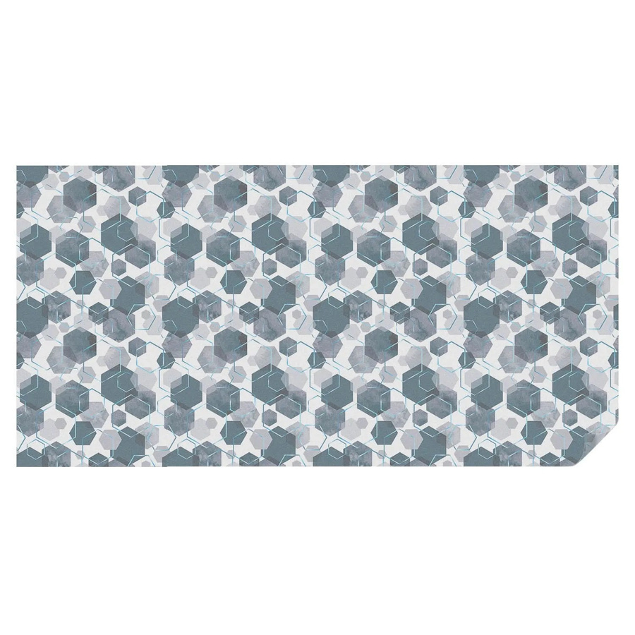 Tulup Buntglasfolie Geometrische Sechsecke in Marine und Multicolour als Sichtschutzfolie für Fenster, Breite: 100 cm, Länge: 200 cm - Bild 2