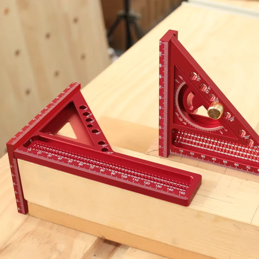 Wnew 2-in-1 3D-Messlineal und quadratischer Winkelmesser für die Holzbearbeitung - Bild 4