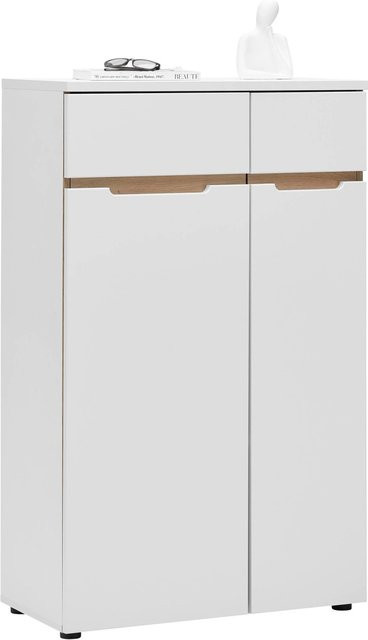 Mömax Kommode Dallas Modern in Weiß und Eiche mit Soft-Close-Schubladen, B/T/H: 122 x 38 x 75 cm - Bild 1