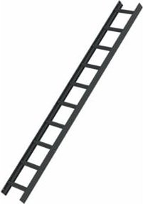 Günzburger Dachleiter in Anthrazit-Grau mit 10 Sprossen - Bild 1