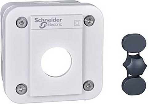 Schneider Electric XALE1 Leergehäuse aus Kunststoff, 5er-Pack, Grau und Weiß - Bild 1