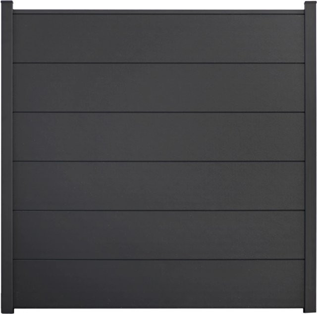 GroJa Steckzaun BasicLine PVC in Anthrazit, B: 180 cm, H: 180 cm - Bild 1