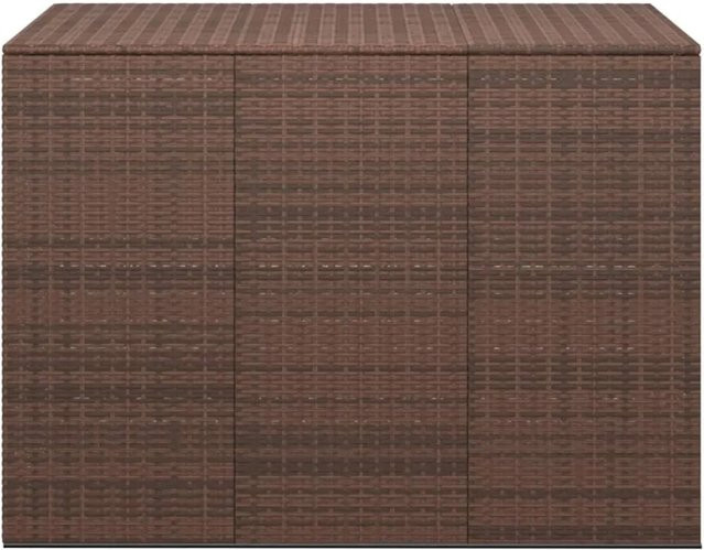 vidaXL Garten-Kissenbox aus PE-Rattan in Braun, B/T/H: 145 x 100 x 103 cm - Bild 1