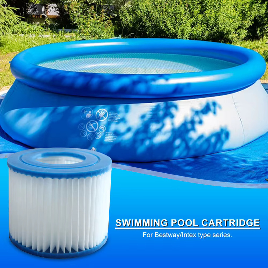 Wiederverwendbare Schwimmbad Filterpatronen Ersatz für Bestway Flowclear Größe VI und Lay-Z-Spa sowie Intex Filter Set mit 1 bis 10 Stück - Bild 3