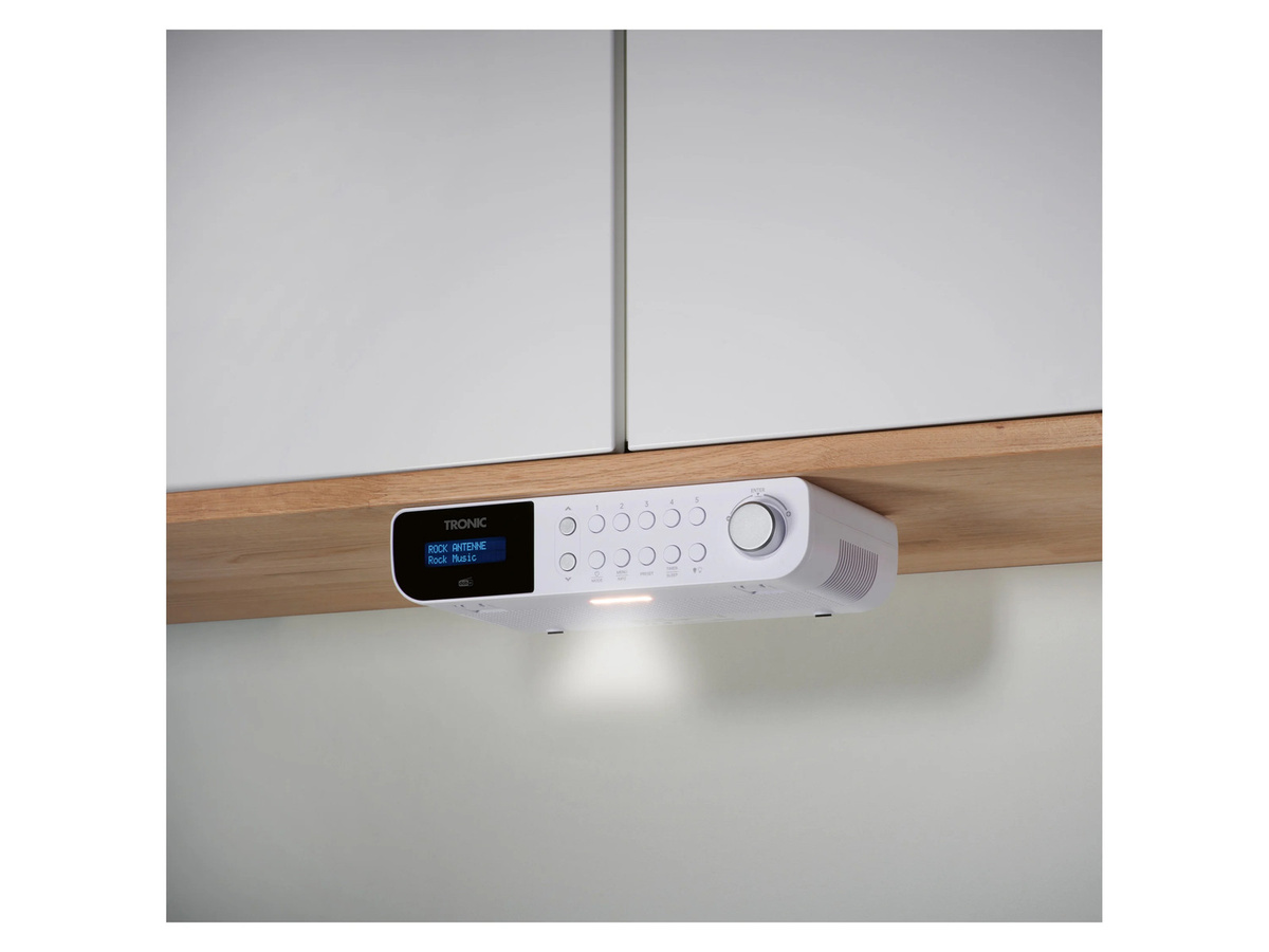 TRONIC Unterbau Küchenradio DAB+ TKR 3W D7 in Weiß - Bild 2