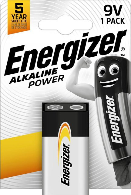 Energizer Alkaline Power 9V E-Block Batterie 6LR61 1er Pack - Bild 2
