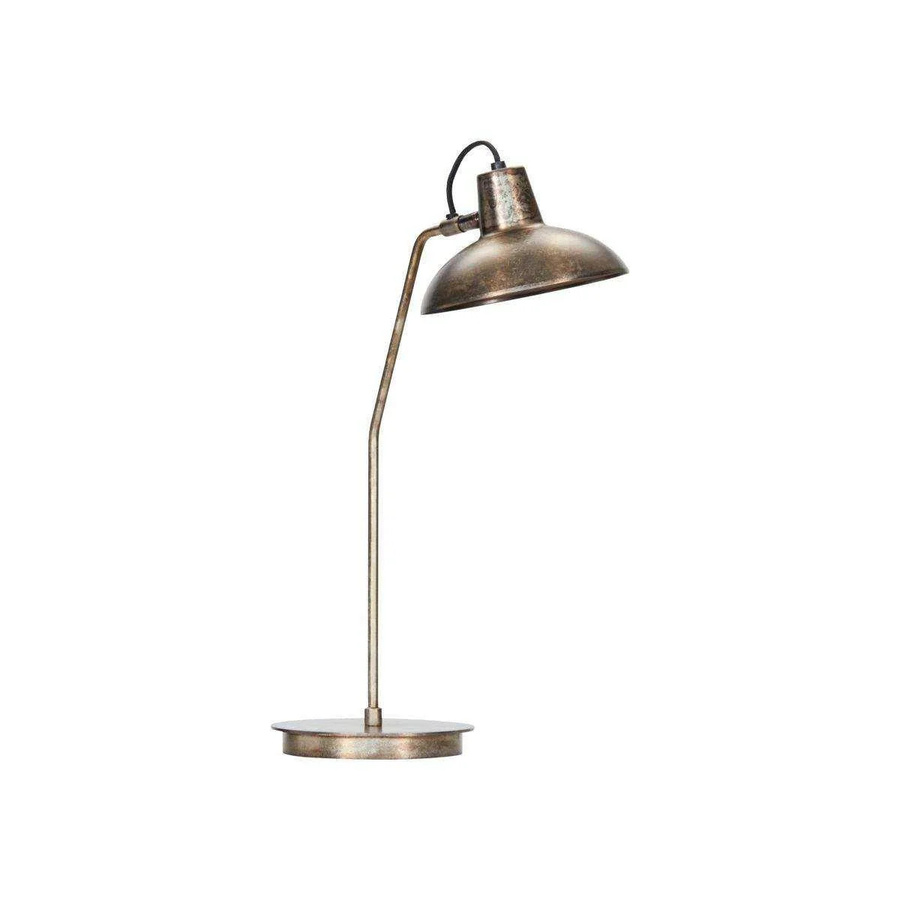 House Doctor Tischlampe Schreibtisch in Antikbraun aus Eisen, Höhe: 50 cm - Bild 1