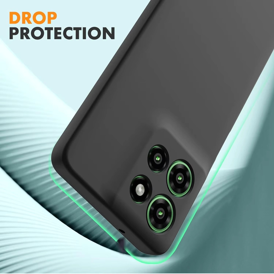 Flüssige Silikon TPU Handyhülle für Motorola Moto G37 G47 G67 G77 G17 G57 Power G06 G56 G86 5G in Schwarz und Grün - Bild 4