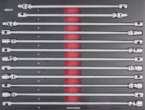 Kraftwerk T-Griff-Gelenkschlüssel-Satz EVA in Silber, 12-teilig - Bild 1