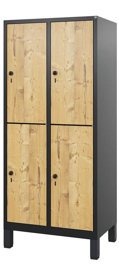 BIGBOXX HPL-Doppelstockspind Comfort XL mit Scharniertüren in Mehrfarben - Bild 1