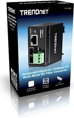 Trendnet TI-F10SC Medienkonverter Ethernet Fast Ethernet RJ-45 zu SC Multi-Mode Schwarz - Bild 1