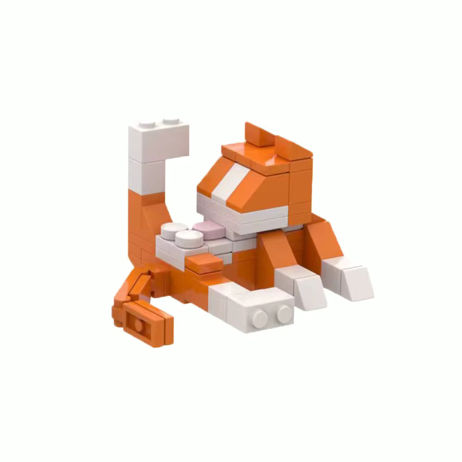 BRICKPANDA MOC City Katzen-Tier-Serie, Bausteine, Lernspielzeug - Bild 2