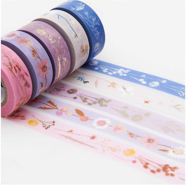 Rico Design Paper Poetry Washi Tape Set Trockenblumen Multicolor - Bild 1