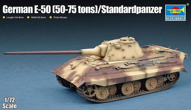 Trumpeter German E-50 Standardpanzer, 1:72, Fahrzeuge, Braun - Bild 1