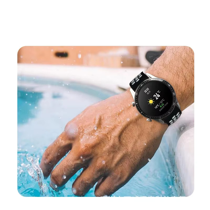 Uhrenarmband Silikon, Schwarz, Unisex - Bild 2