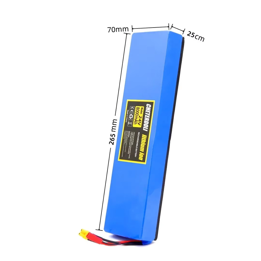 Aleaivy Lithium-Ionen-Akku 8000 mAh 18650 7S2P 25,2 V in Blau für Elektroroller - Bild 3