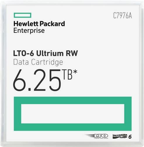 HP HPE Ultrium 6 LTO Datenkassette C7976A, 6,25 TB, Violett - Bild 1