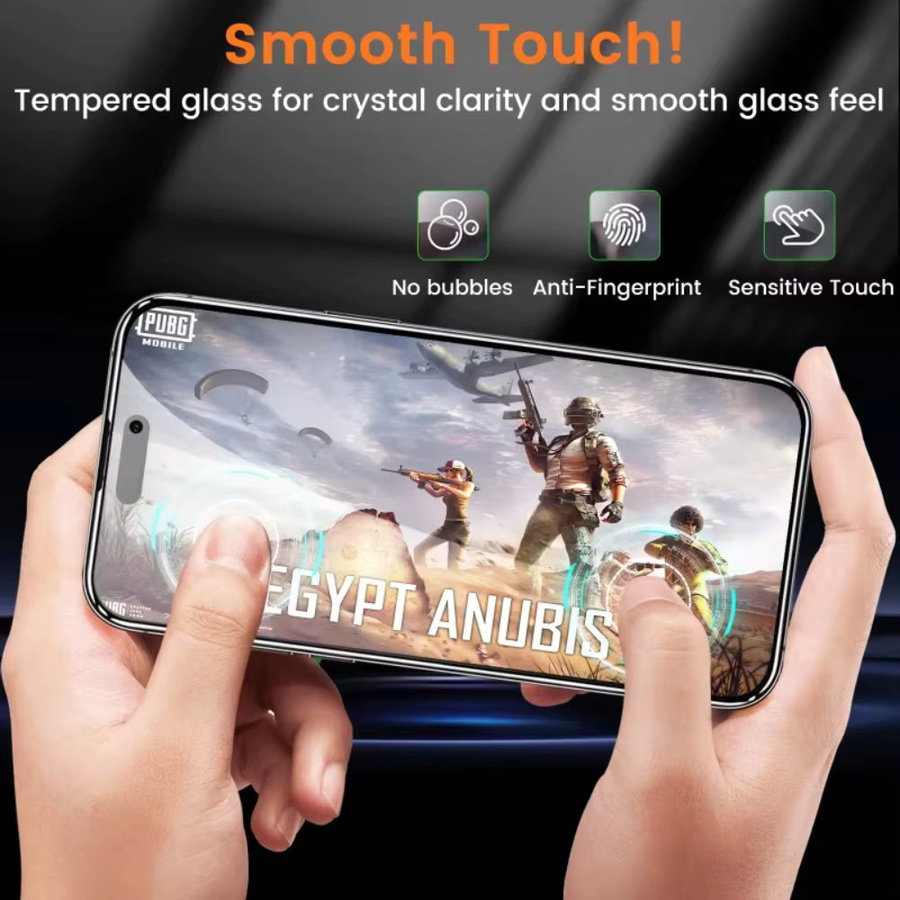 Amour Brave 3er-Set Blickschutz-Panzerglas für iPhone 17 Pro Max 16 15 14 13 12 Pro Max Plus Air Anti-Spy Displayschutzfolie 9H transparent - Bild 3