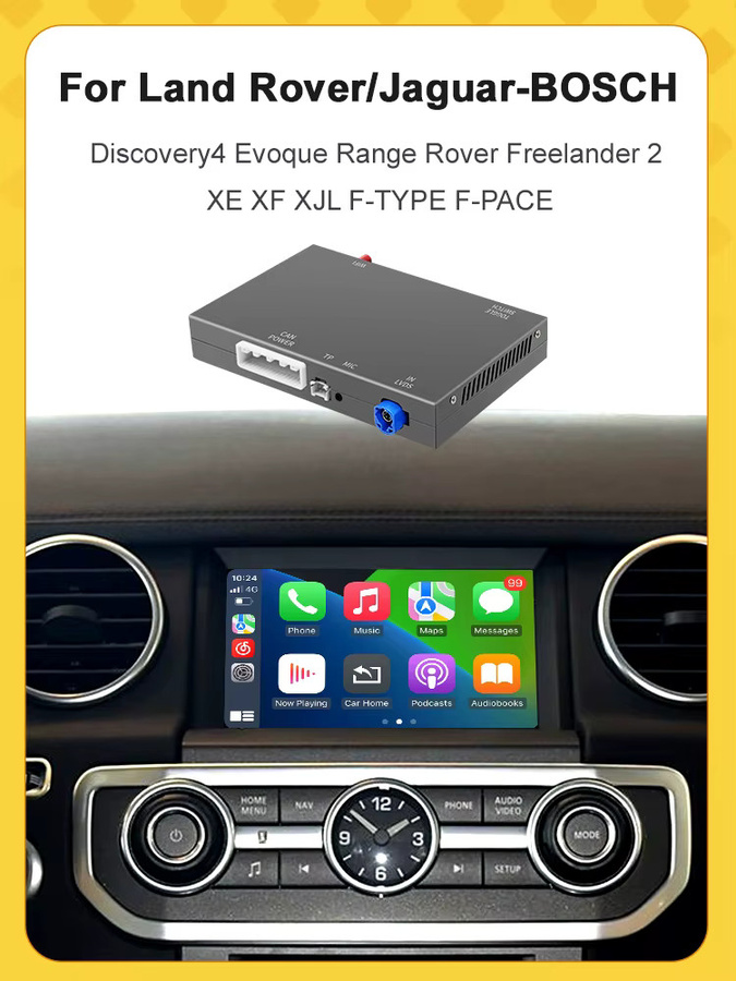 AUTOABC Kabelloses CarPlay und Android Auto Interface für Land Rover und Jaguar in Schwarz - Bild 6