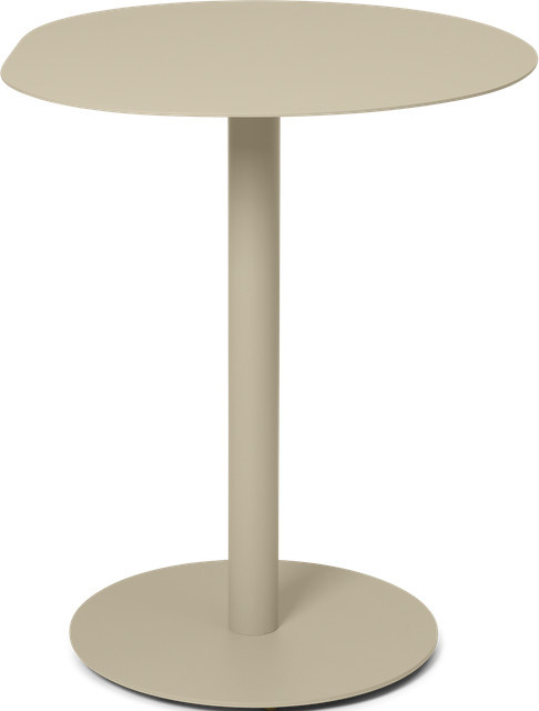 Ferm Living Pond Cafe Tisch in Beige, organisch geformt und höhenverstellbar - Bild 1
