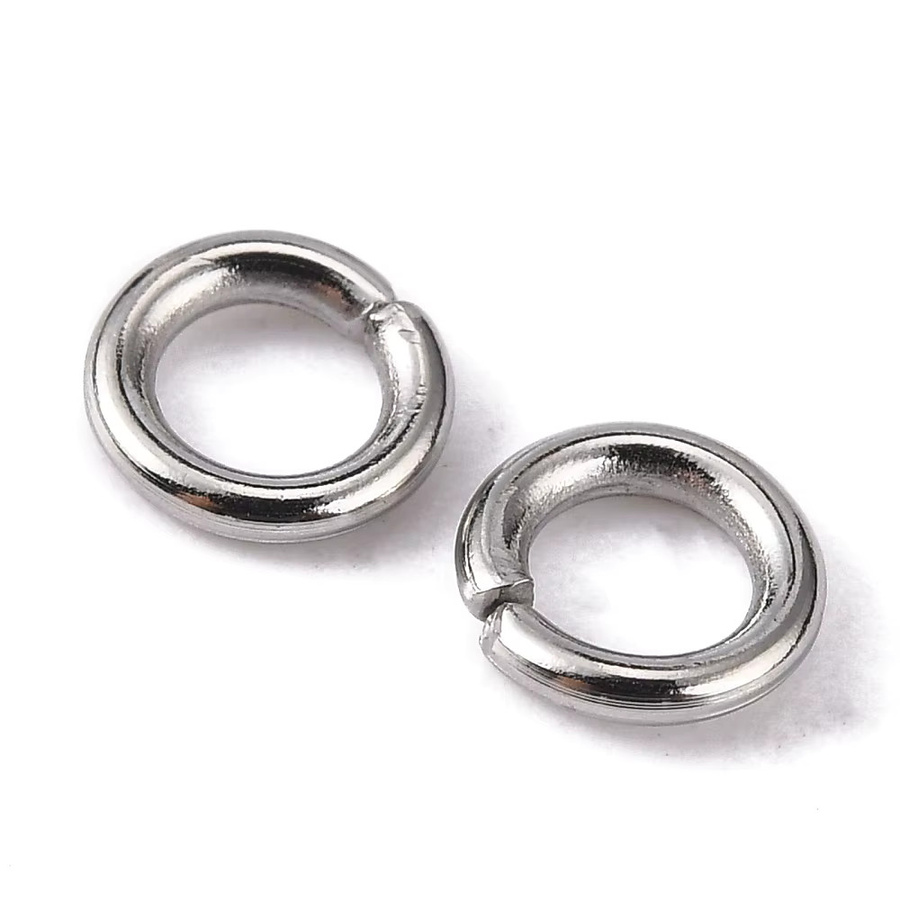 PandaHall Biegeringe, Edelstahl, Oval, Unisex - Bild 3