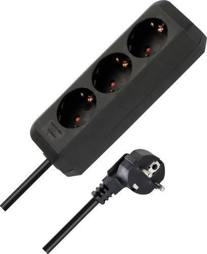 Brennenstuhl Eco-Line Steckdosenleiste 3-fach Schwarz mit Schutzkontakt - Bild 1