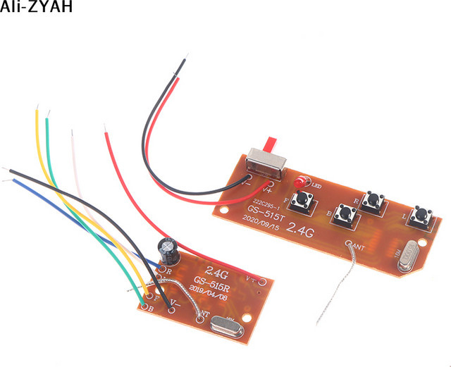 JETTING RC Fernbedienung 2,4G 4CH 27MHz Schaltkreis PCB Sender-Empfänger-Platine mit Antenne, Zubehör - Bild 1