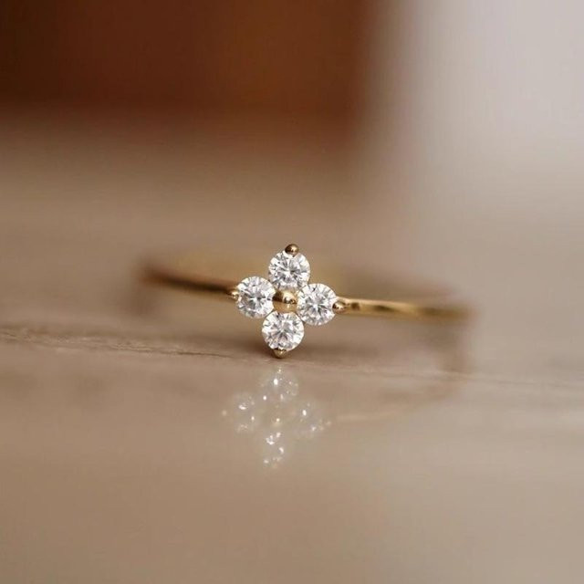 Lucky Star Jewelry Ring 925 Silber, Zirkonia, Damen, Größe 5 - Bild 1