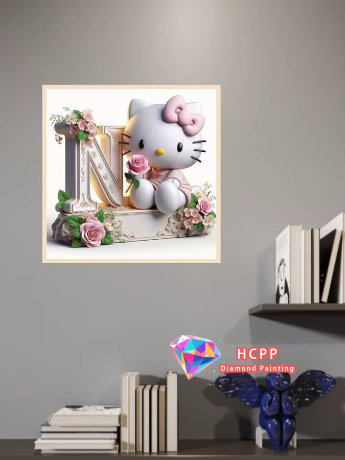 TOPTOY Hello Kitty Buchstaben Diamant-Malset, Bunt / Mehrfarbig - Bild 2