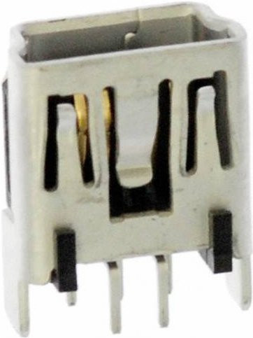 Molex Mini-USB Typ B Buchse USB 2.0 5-polig Vertikal Durchsteckmontage - Bild 1