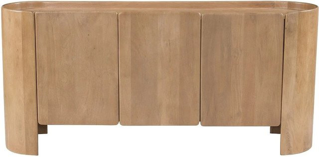 Vente-unique Sideboard Islara aus Mangoholz in Naturfarben Hell, Breite: 165 cm - Bild 1