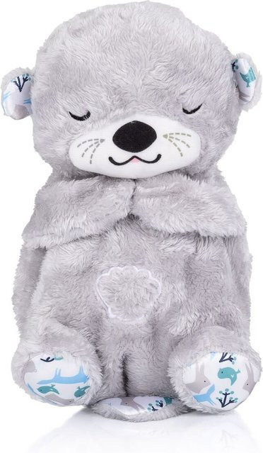Chipolino Otter Plüschtier grau mit Musik und Licht - Bild 1